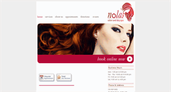 Desktop Screenshot of nolashairsalon.com